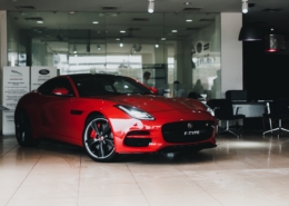 Jaguar F Type in auto showroom