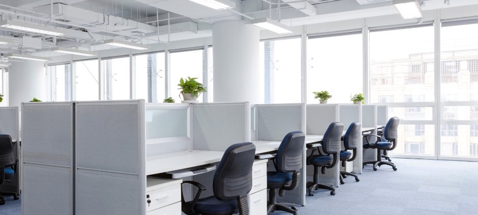 an exceptionally clean office after professional commercial cleaning service