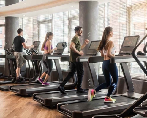 clean cardio machine area of gym in Kitchener Waterloo