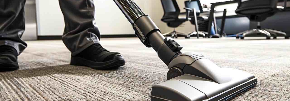 office carpets being professionally cleaned