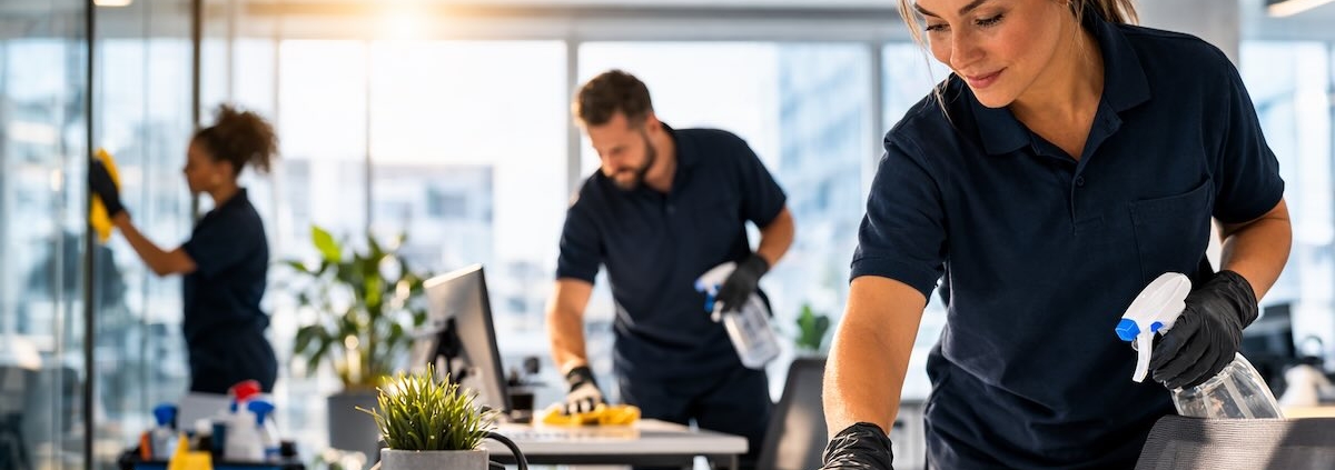 Local commercial cleaning team providing office cleaning services in Kitchener Waterloo